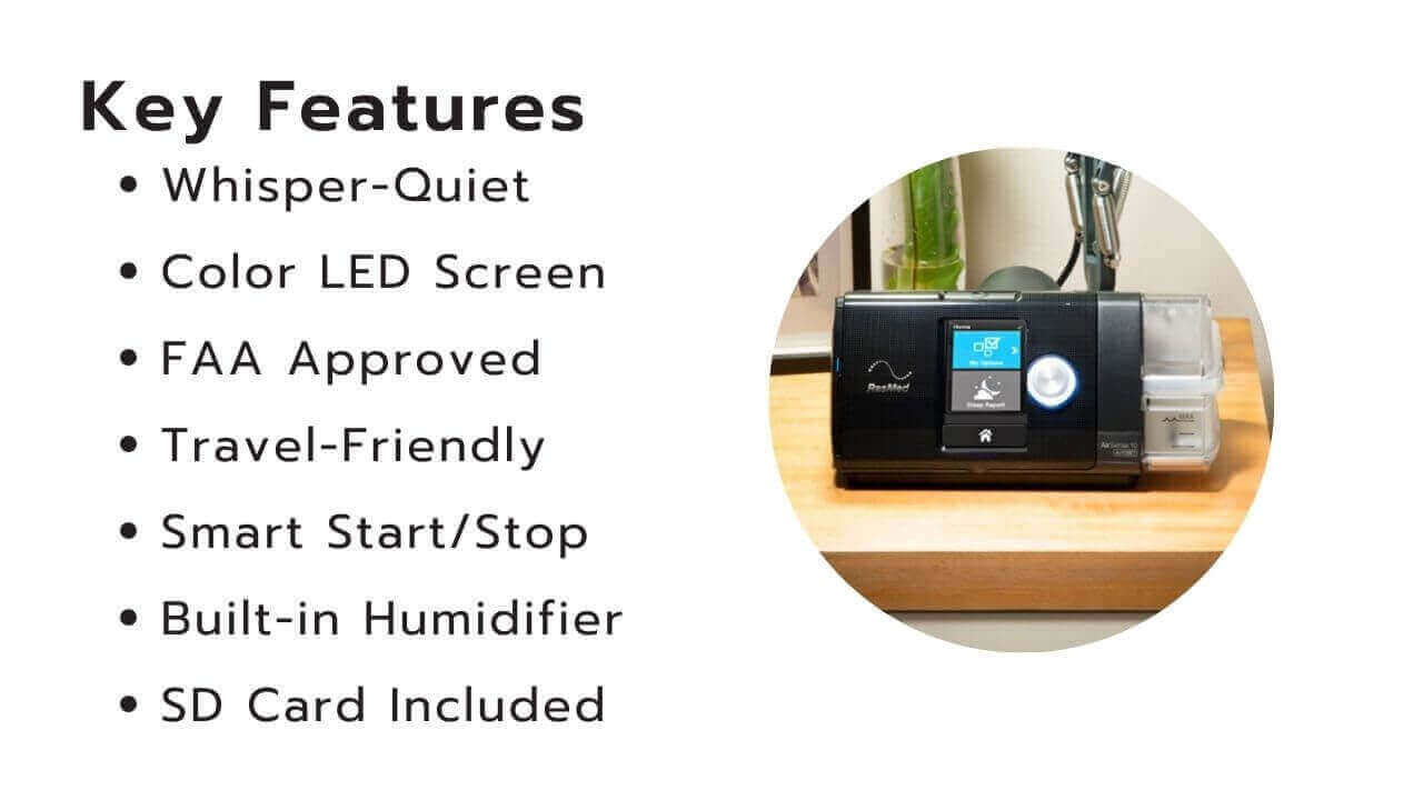 Key Features: Whisper-Quiet | Color LED Screen | Travel-Friendly | Smart Start/Stop | Built-in Humidifier | SD Card Included